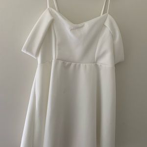BooHoo white dress